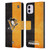 NHL Pittsburgh Penguins Half Distressed Leather Book Wallet Case Cover For Apple iPhone 11
