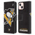 NHL Pittsburgh Penguins Oversized Leather Book Wallet Case Cover For Apple iPhone 13