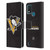 NHL Pittsburgh Penguins Plain Leather Book Wallet Case Cover For Nokia G11 Plus