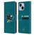 NHL San Jose Sharks Plain Leather Book Wallet Case Cover For Apple iPhone 14 Plus