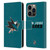NHL San Jose Sharks Plain Leather Book Wallet Case Cover For Apple iPhone 14 Pro