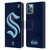 NHL Seattle Kraken Oversized Leather Book Wallet Case Cover For Apple iPhone 12 / iPhone 12 Pro