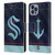 NHL Seattle Kraken Jersey Leather Book Wallet Case Cover For Apple iPhone 14