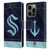 NHL Seattle Kraken Jersey Leather Book Wallet Case Cover For Apple iPhone 14 Pro