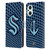 NHL Seattle Kraken Net Pattern Leather Book Wallet Case Cover For OPPO Reno8 Lite