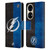 NHL Tampa Bay Lightning Half Distressed Leather Book Wallet Case Cover For Huawei P50