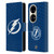 NHL Tampa Bay Lightning Net Pattern Leather Book Wallet Case Cover For Huawei P50 Pro