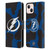 NHL Tampa Bay Lightning Cow Pattern Leather Book Wallet Case Cover For Apple iPhone 13