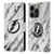 NHL Tampa Bay Lightning Marble Leather Book Wallet Case Cover For Apple iPhone 14 Pro
