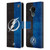NHL Tampa Bay Lightning Half Distressed Leather Book Wallet Case Cover For Nokia C30