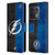 NHL Tampa Bay Lightning Half Distressed Leather Book Wallet Case Cover For OnePlus 10 Pro