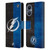 NHL Tampa Bay Lightning Half Distressed Leather Book Wallet Case Cover For OnePlus Nord N20 5G