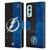 NHL Tampa Bay Lightning Half Distressed Leather Book Wallet Case Cover For OnePlus Nord 2 5G