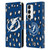 NHL Tampa Bay Lightning Leopard Patten Leather Book Wallet Case Cover For Samsung Galaxy S23 5G