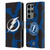 NHL Tampa Bay Lightning Cow Pattern Leather Book Wallet Case Cover For Samsung Galaxy S23 Ultra 5G