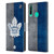 NHL Toronto Maple Leafs Half Distressed Leather Book Wallet Case Cover For Huawei P40 lite E