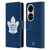 NHL Toronto Maple Leafs Net Pattern Leather Book Wallet Case Cover For Huawei P50 Pro