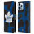 NHL Toronto Maple Leafs Cow Pattern Leather Book Wallet Case Cover For Apple iPhone 13 Pro Max