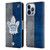 NHL Toronto Maple Leafs Half Distressed Leather Book Wallet Case Cover For Apple iPhone 13 Pro