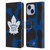 NHL Toronto Maple Leafs Cow Pattern Leather Book Wallet Case Cover For Apple iPhone 14 Plus