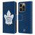 NHL Toronto Maple Leafs Net Pattern Leather Book Wallet Case Cover For Apple iPhone 14 Pro
