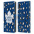 NHL Toronto Maple Leafs Leopard Patten Leather Book Wallet Case Cover For LG K22