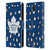 NHL Toronto Maple Leafs Leopard Patten Leather Book Wallet Case Cover For Nokia C01 Plus/C1 2nd Edition