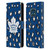 NHL Toronto Maple Leafs Leopard Patten Leather Book Wallet Case Cover For Nokia XR20