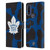 NHL Toronto Maple Leafs Cow Pattern Leather Book Wallet Case Cover For Motorola G Pure