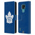 NHL Toronto Maple Leafs Plain Leather Book Wallet Case Cover For Motorola Moto E7