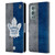 NHL Toronto Maple Leafs Half Distressed Leather Book Wallet Case Cover For OnePlus 9