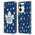 NHL Toronto Maple Leafs Leopard Patten Leather Book Wallet Case Cover For OPPO Reno8 Pro