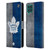 NHL Toronto Maple Leafs Half Distressed Leather Book Wallet Case Cover For Samsung Galaxy F62 (2021)