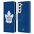 NHL Toronto Maple Leafs Plain Leather Book Wallet Case Cover For Samsung Galaxy S22 5G