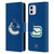 NHL Vancouver Canucks Plain Leather Book Wallet Case Cover For Apple iPhone 11