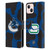 NHL Vancouver Canucks Cow Pattern Leather Book Wallet Case Cover For Apple iPhone 13