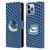 NHL Vancouver Canucks Net Pattern Leather Book Wallet Case Cover For Apple iPhone 13 Pro Max