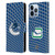 NHL Vancouver Canucks Net Pattern Leather Book Wallet Case Cover For Apple iPhone 13 Pro