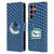 NHL Vancouver Canucks Net Pattern Leather Book Wallet Case Cover For Samsung Galaxy S22 Ultra 5G