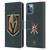 NHL Vegas Golden Knights Plain Leather Book Wallet Case Cover For Apple iPhone 12 / iPhone 12 Pro
