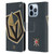 NHL Vegas Golden Knights Oversized Leather Book Wallet Case Cover For Apple iPhone 13 Pro