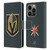 NHL Vegas Golden Knights Plain Leather Book Wallet Case Cover For Apple iPhone 14 Pro