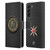 NHL Vegas Golden Knights Puck Texture Leather Book Wallet Case Cover For Samsung Galaxy S22+ 5G