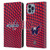 NHL Washington Capitals Net Pattern Leather Book Wallet Case Cover For Apple iPhone 14