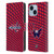 NHL Washington Capitals Net Pattern Leather Book Wallet Case Cover For Apple iPhone 14 Plus