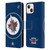 NHL Winnipeg Jets Oversized Leather Book Wallet Case Cover For Apple iPhone 13