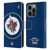 NHL Winnipeg Jets Oversized Leather Book Wallet Case Cover For Apple iPhone 14 Pro