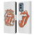 The Rolling Stones Graphics Flowers Tongue Leather Book Wallet Case Cover For Nokia X30