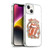 The Rolling Stones Graphics Flowers Tongue Soft Gel Case for Apple iPhone 14 Plus