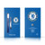 Chelsea Football Club Crest Plain Blue Leather Book Wallet Case Cover For Motorola Moto E7